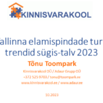 Tallinna elamispindade turu trendid sügis-talv 2023
