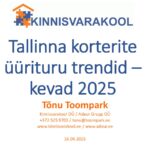 Tallinna korterite üürituru trendid – kevad 2025