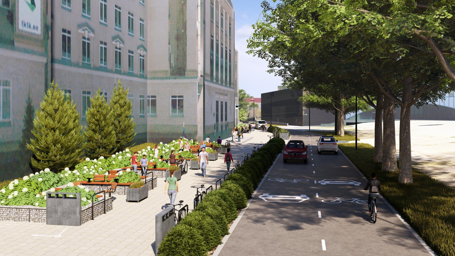 261002 Väike Ameerika tänav saab rohelisema ja turvalisema ilme 1